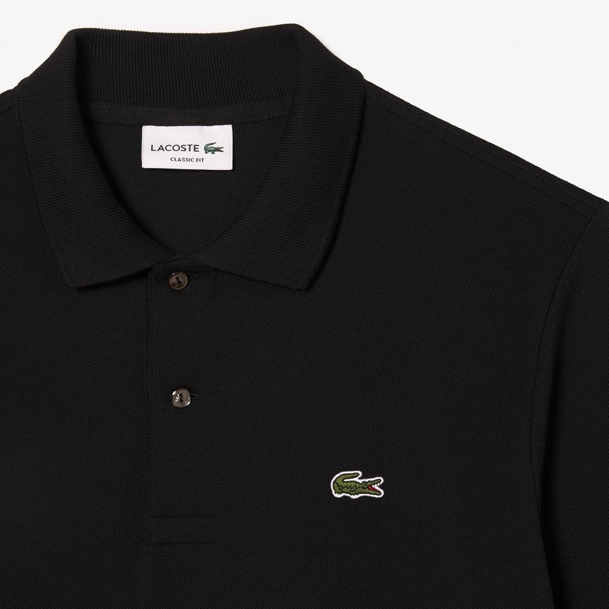 Black Long-Sleeved Polo