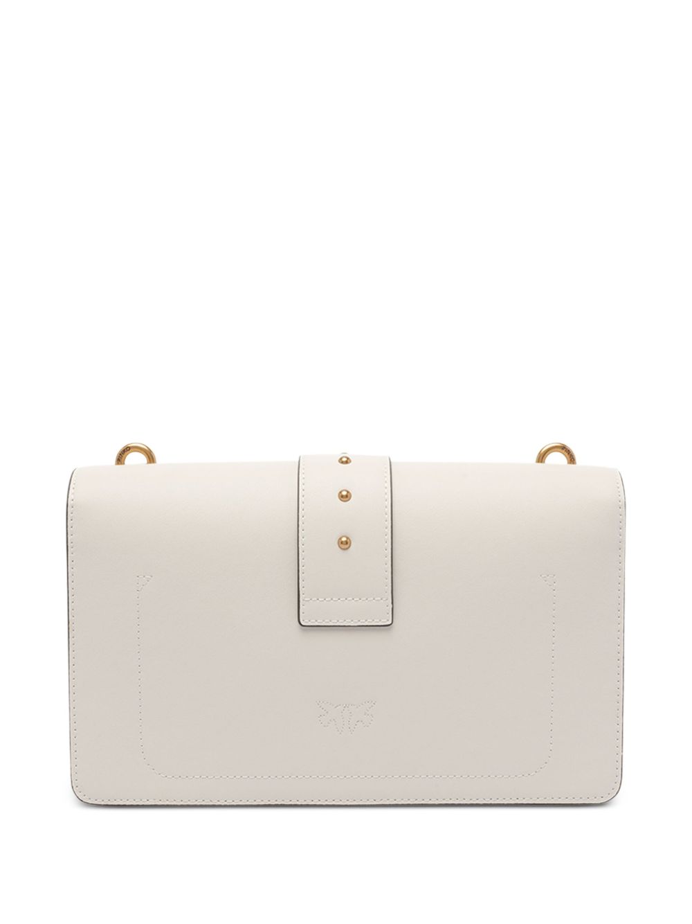 Rectangular Bag With Gold-Tone Bird Emblem