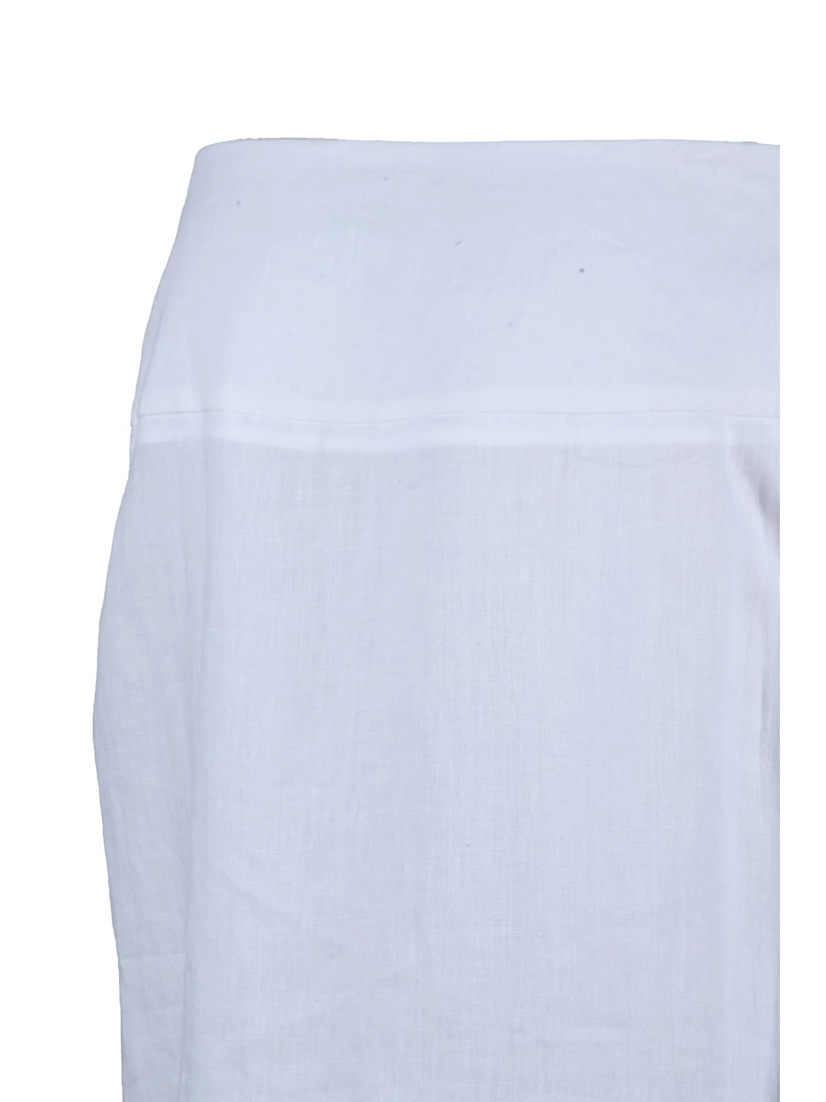 White Linen Long Skirt