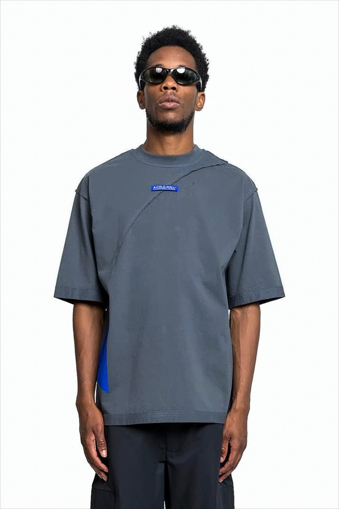 Luźny T-shirt o pudełkowym kroju