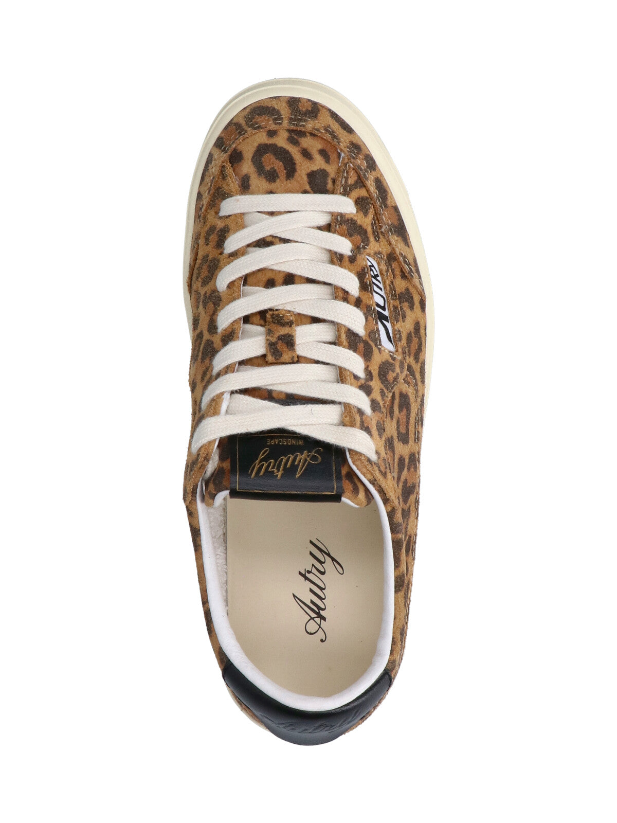 Brown Windscape Animal Print Low-Top Sneakers