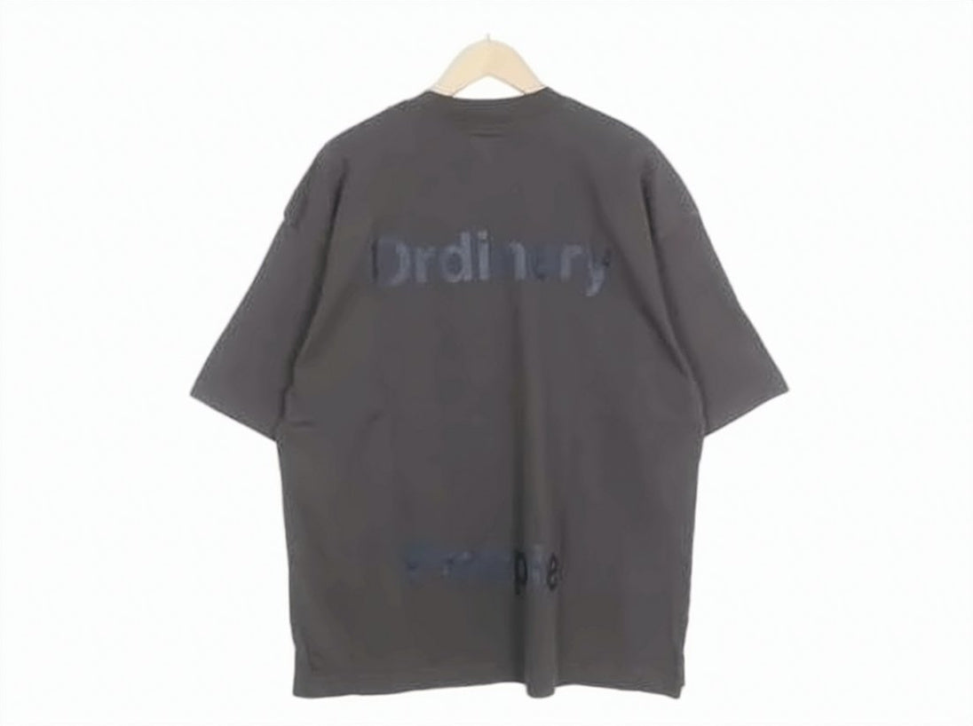 Distressed Black Short-Sleeved T-Shirt With Abstract Graphic