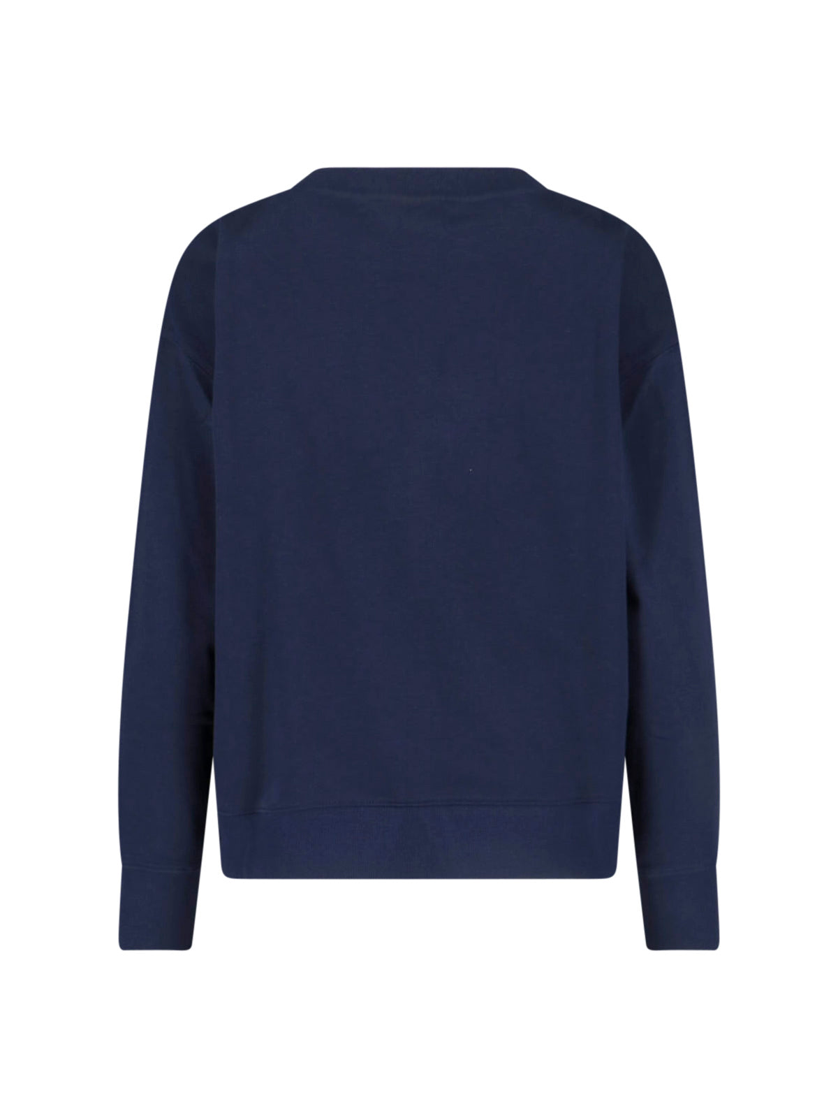 Navy Blue Cotton Blend Sweatshirt