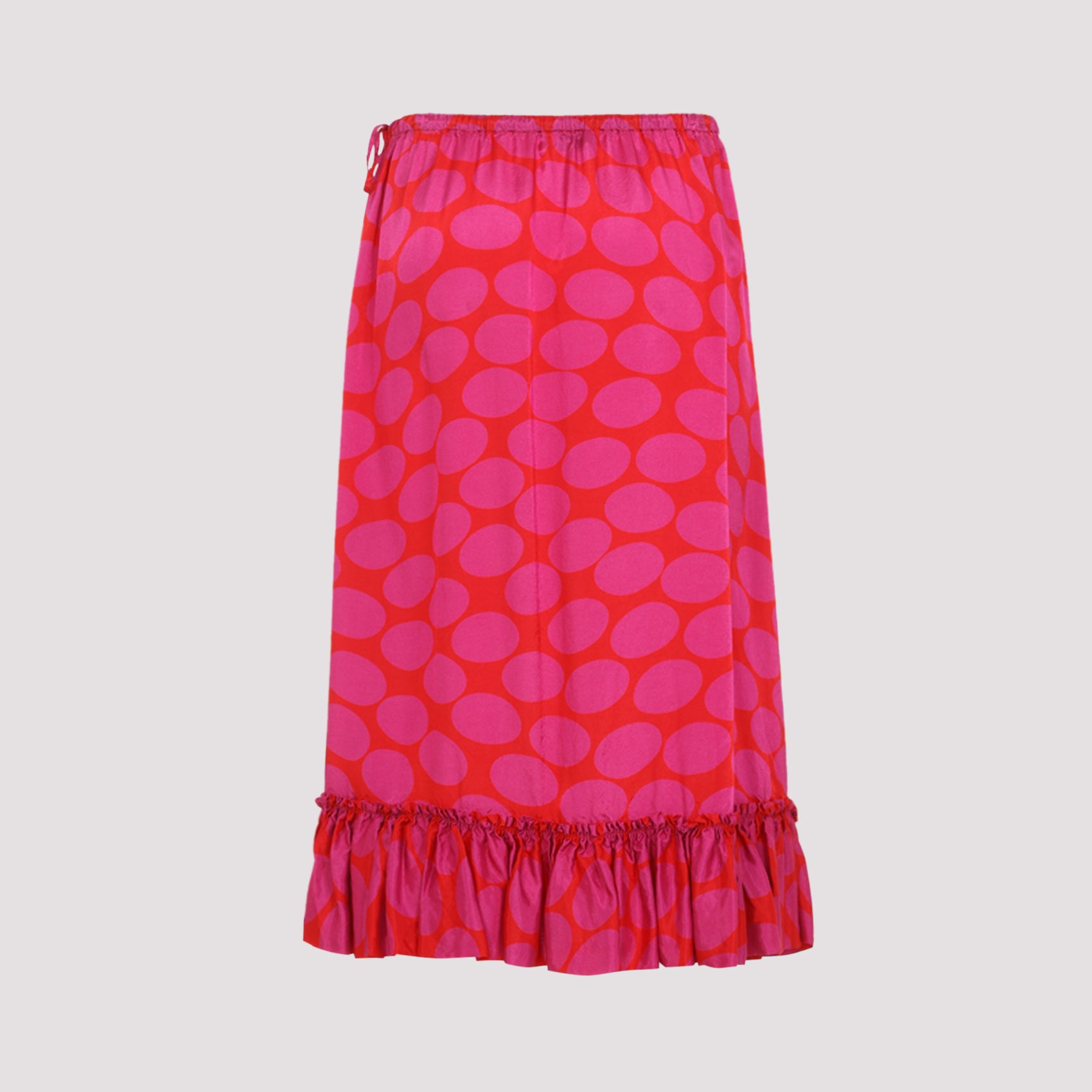 Midi Skirt with Playful Polka Dot Design