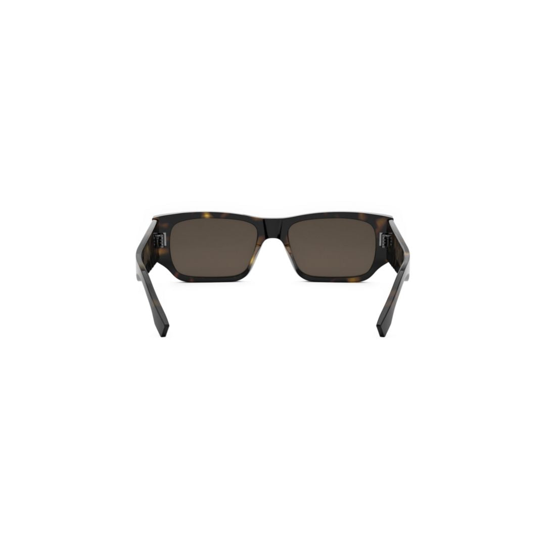 Fe40144i Rectangular Tortoiseshell Sunglasses