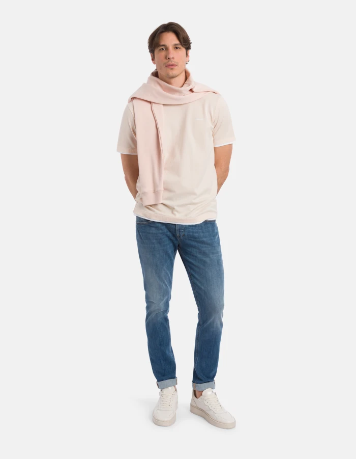Classic Slim-Fit Jeans with Subtle Whiskering