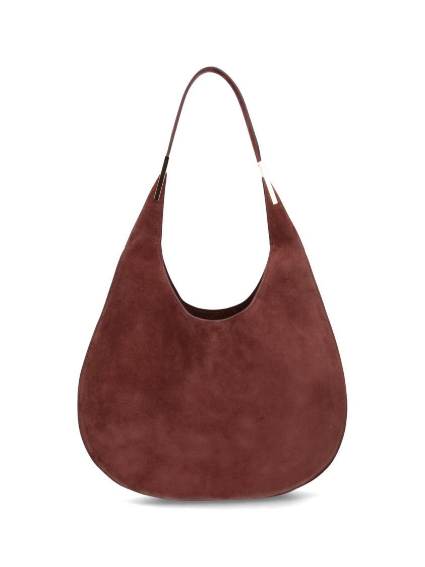"Florence" Hobo Bag, In Brown Suede