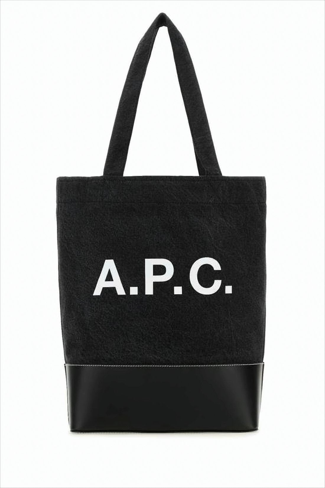 Structured Black Canvas Tote