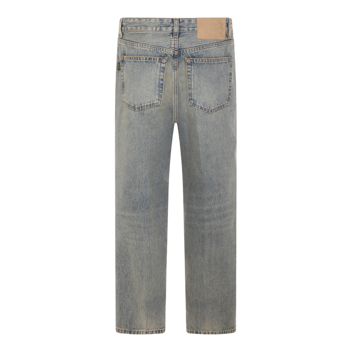 Straight-Leg Denim Jeans with Classic Five-Pocket Design