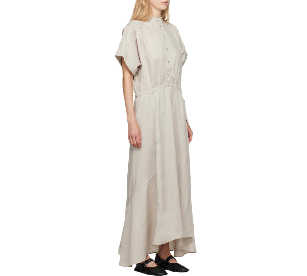 Maxi Dress with Gathered Waist