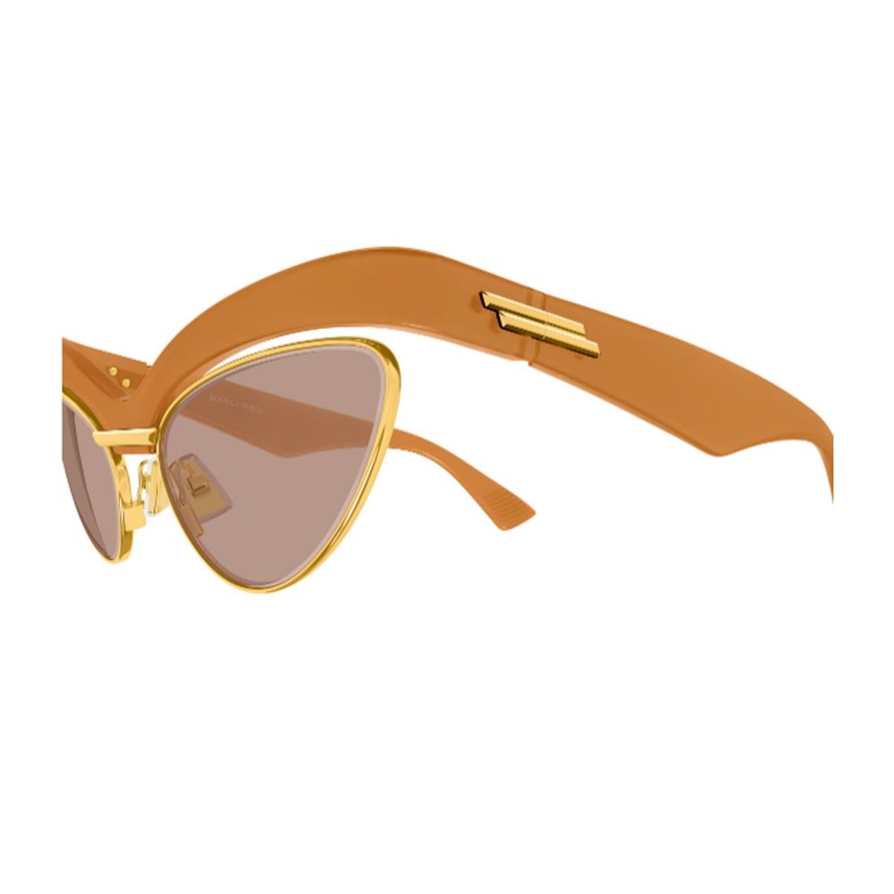 Sculpted Cat-Eye Sunglasses In Warm Caramel Acetate
