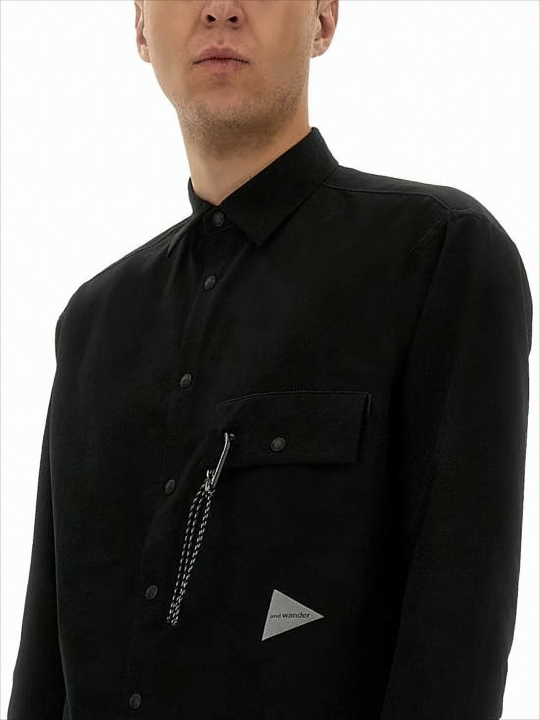 Structured Boxy Fit Long-Sleeve Shirt