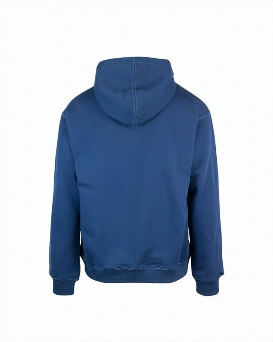 Relaxed-Fit Hoodie With Contrasting Logo And Kangaroo Pocket