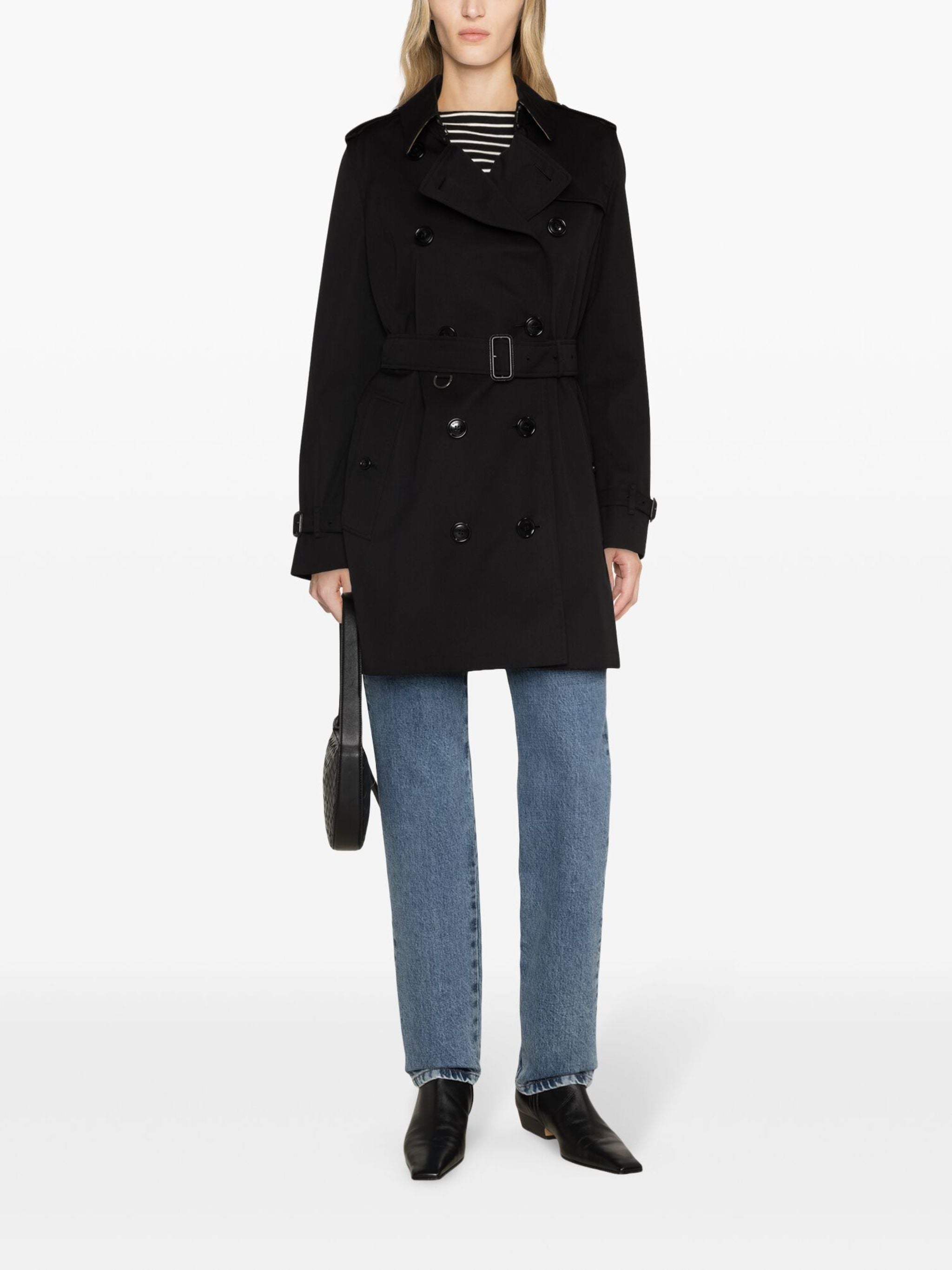 Kensington Double-Breasted Cotton Gabardine Trench