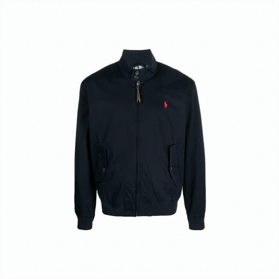 Casual Black Jacket With Zip-Up Front