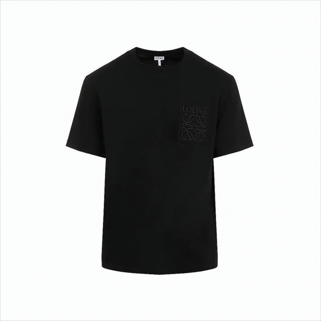 Short-Sleeved T-Shirt with Subtle Logo Embroidery