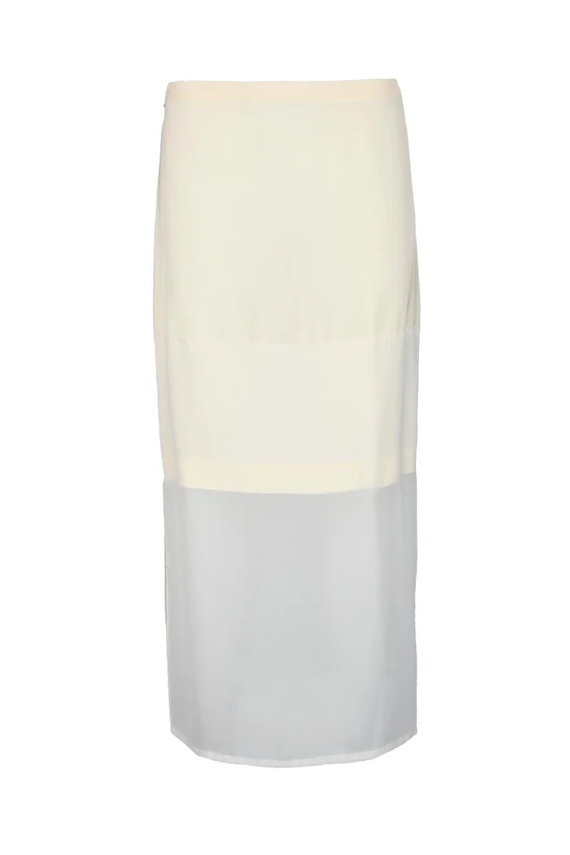 Long Skirt Viscose - Cream