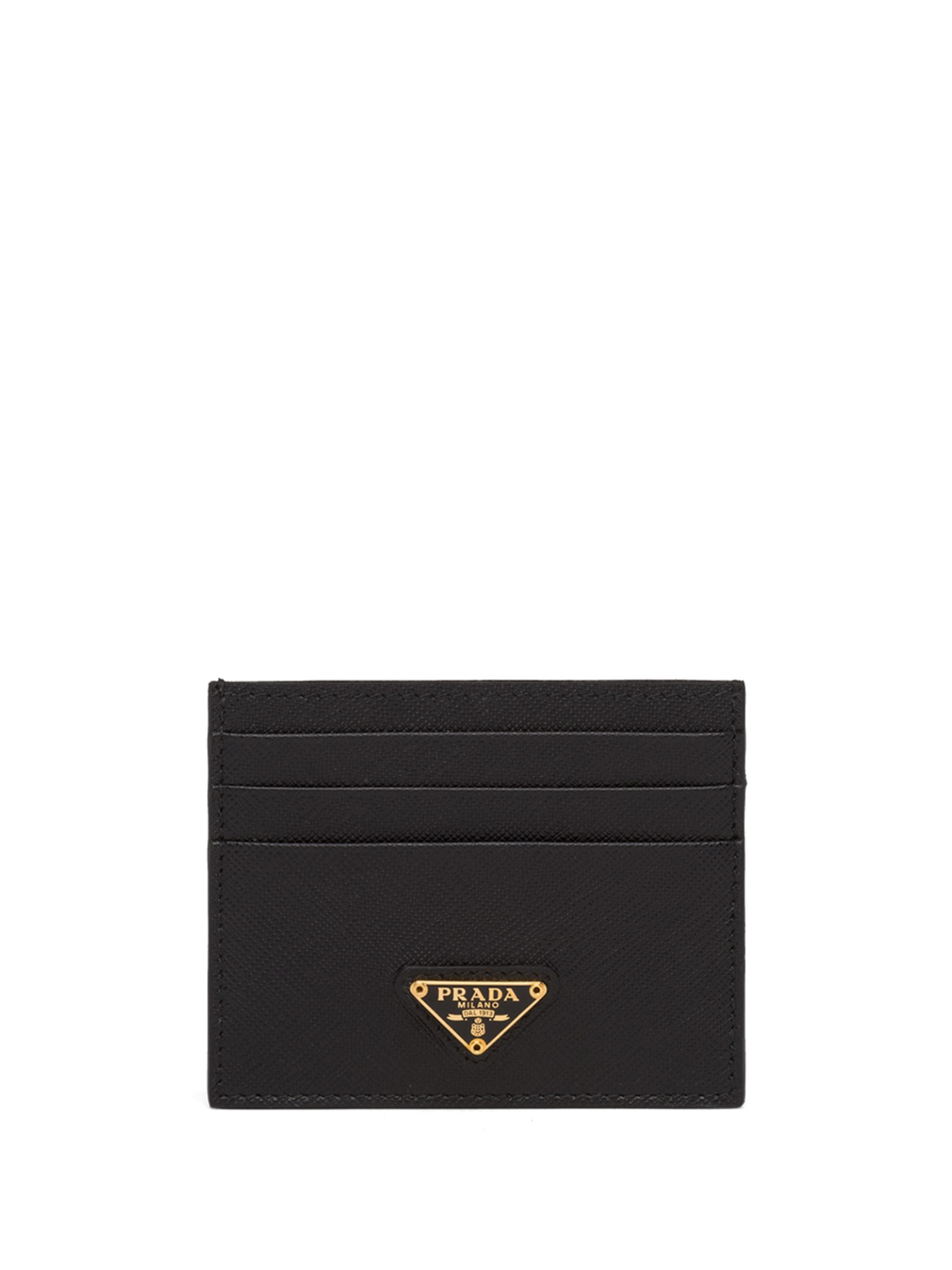 Black Saffiano Leather Card Holder