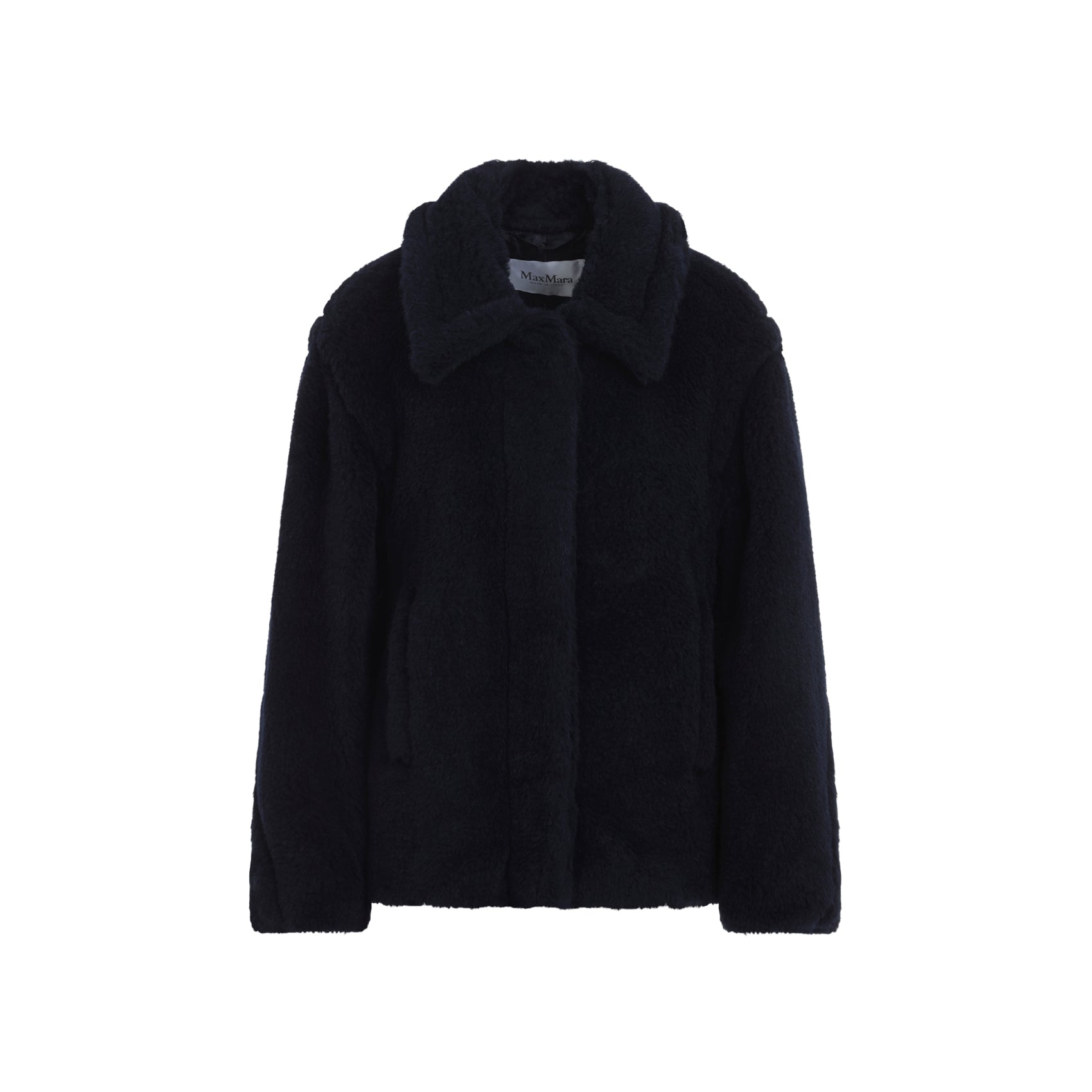 Alpaca Blend Black Short Coat