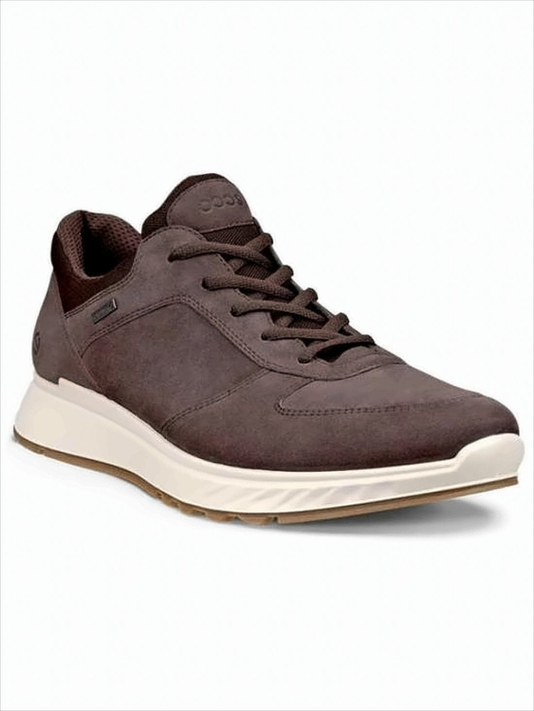 Smooth Leather Sneakers with Textured Outsole