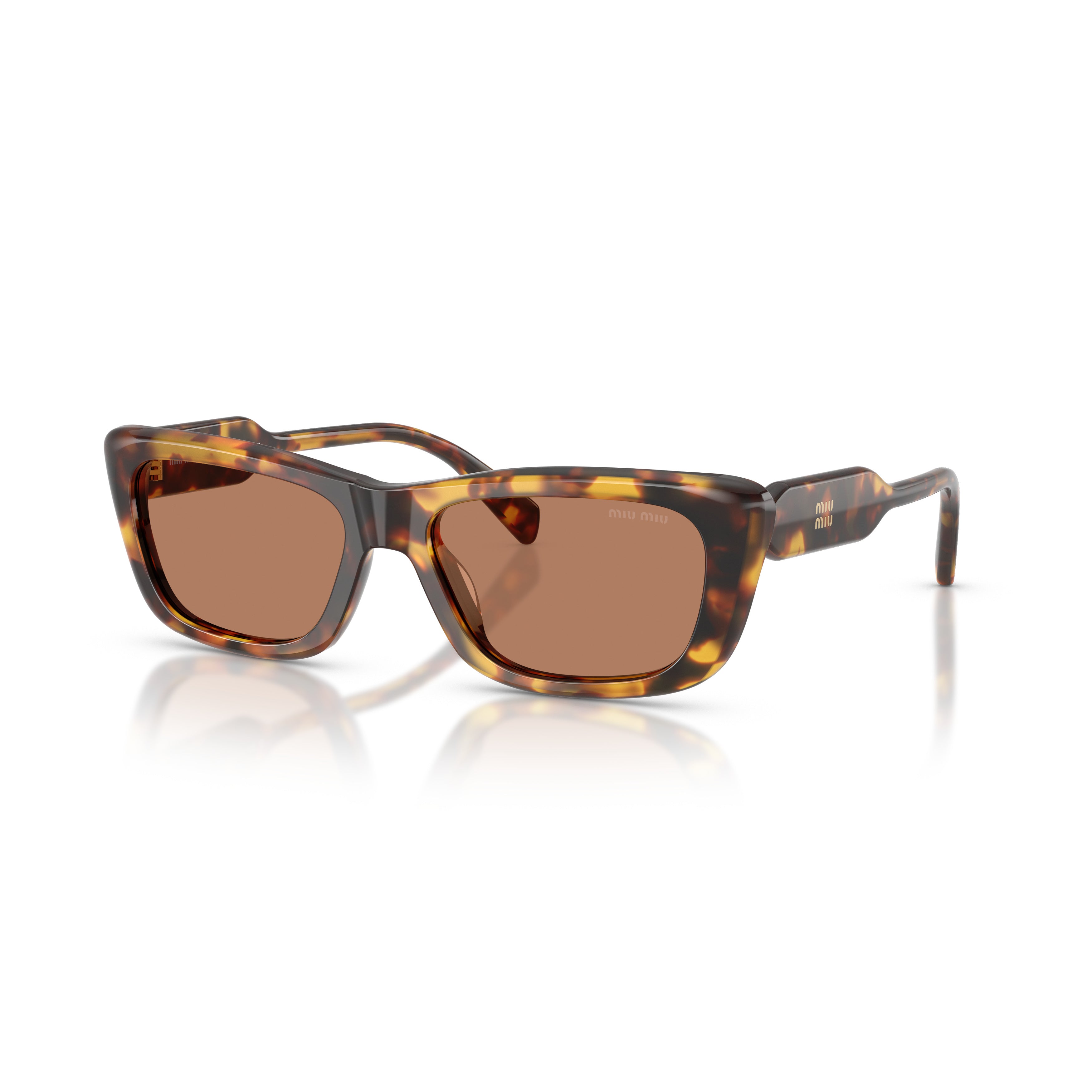 0mu B12s Rectangular Tortoiseshell Acetate Sunglasses