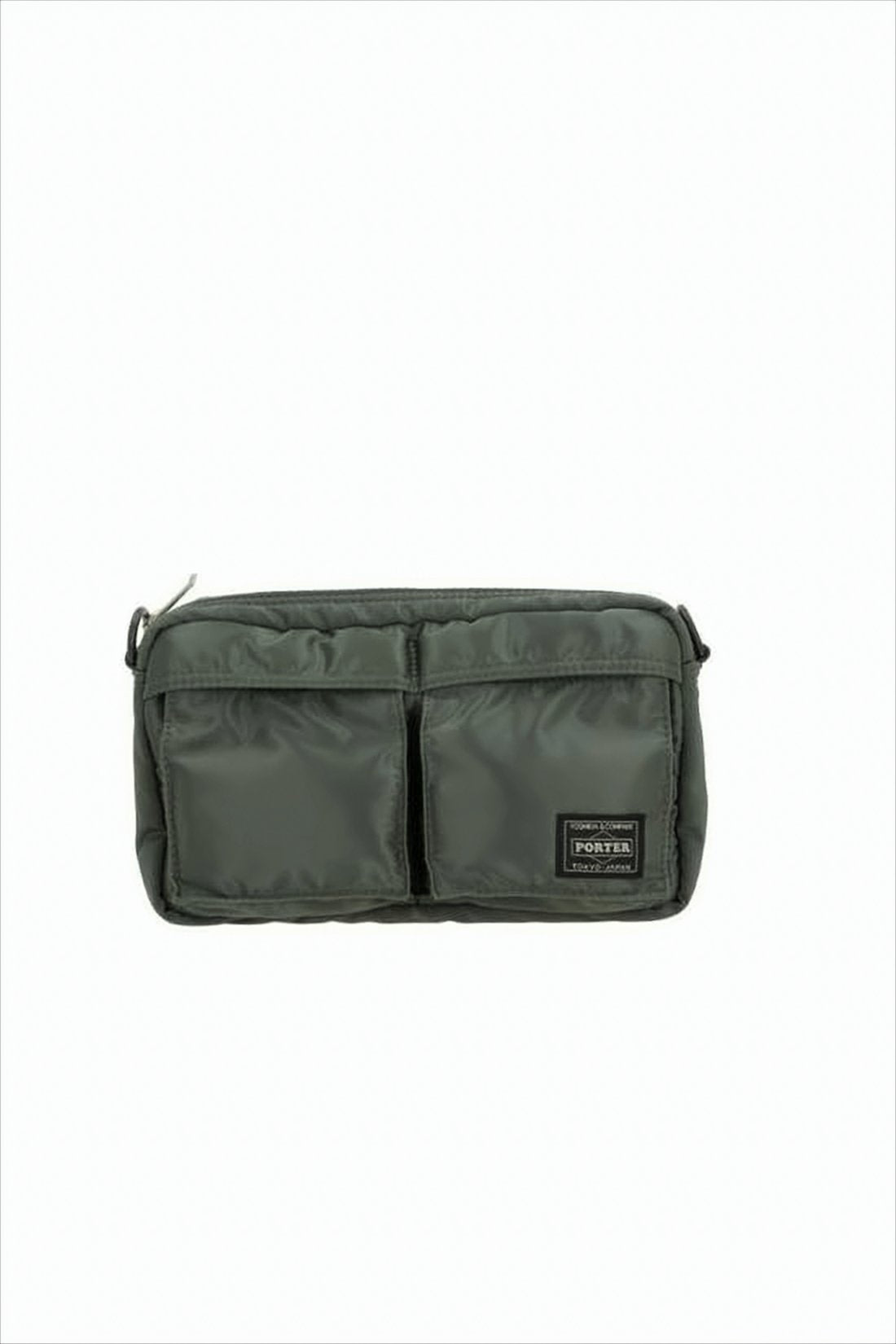 Compact Nylon Shoulder Bag with Rectangular Design