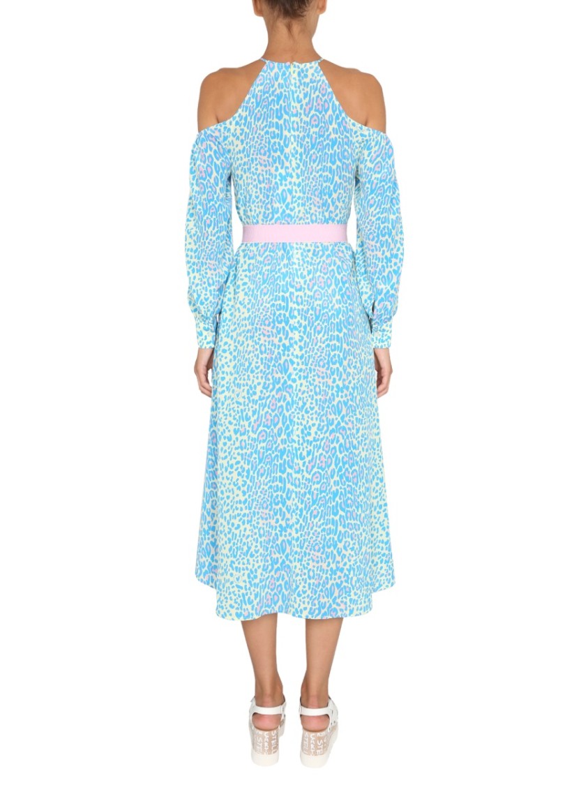 Midi Dress With Animal Print