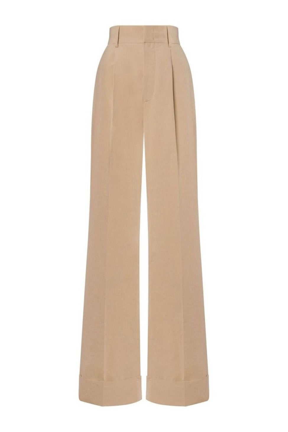 High-Waisted Tailored Trousers With Wide Legs
