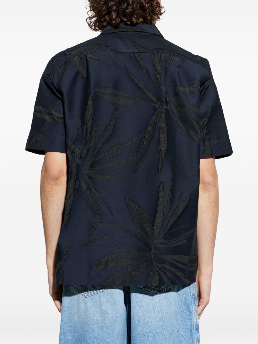 Short-Sleeved Camp Collar Shirt