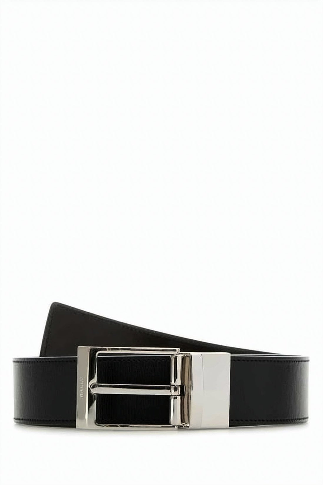 Black Smooth Cowhide Leather Minimalist Belt