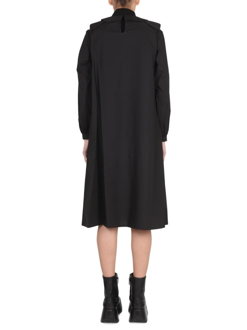 Relaxed Fit Dress With Claudine Collar