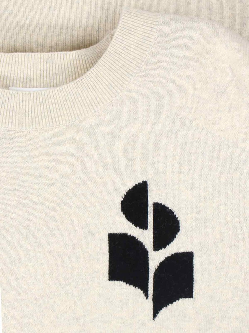 Relaxed Fit Knit Sweater With Ribbed Details