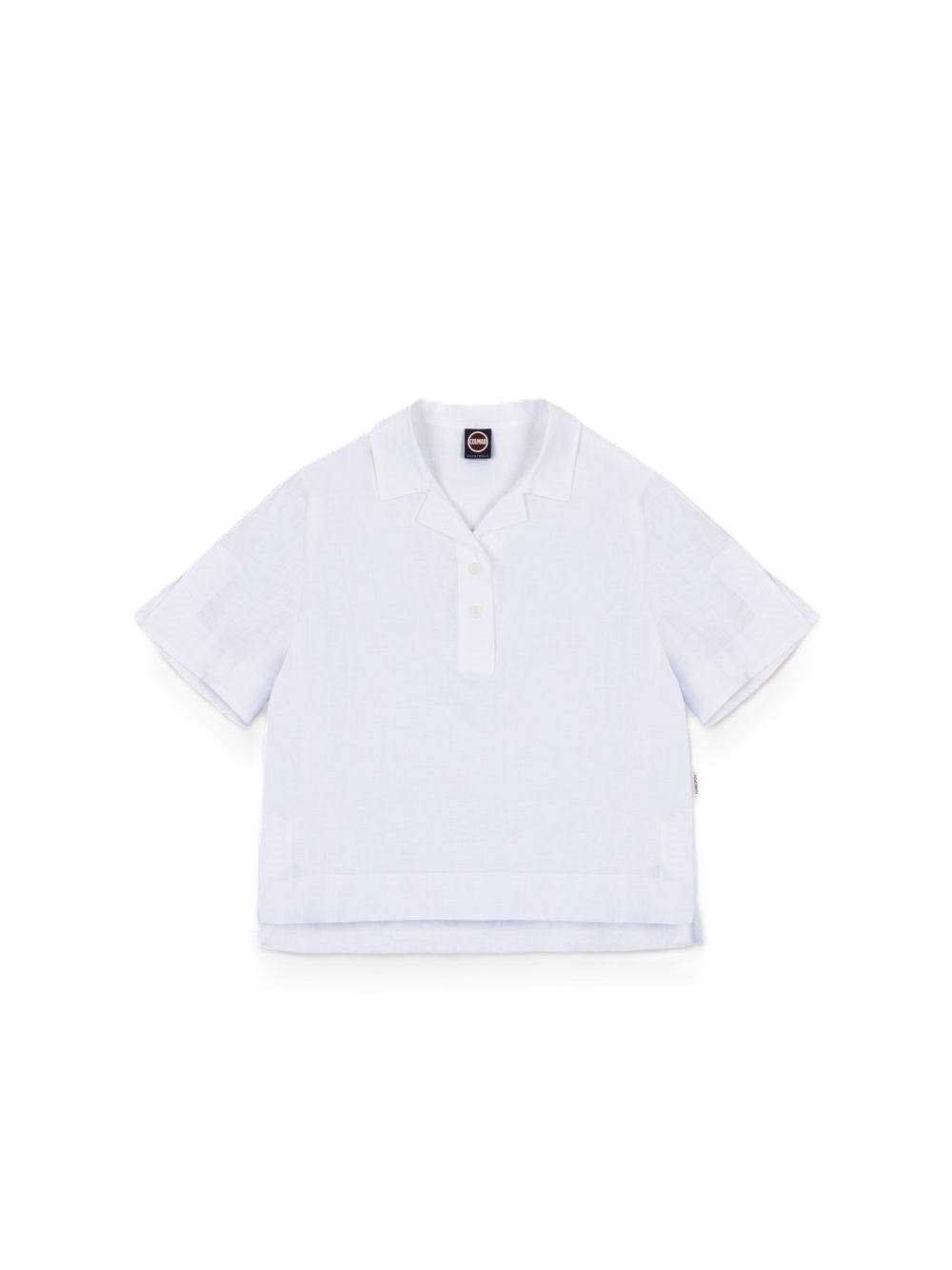 Cropped Polo Shirt with Classic Collar