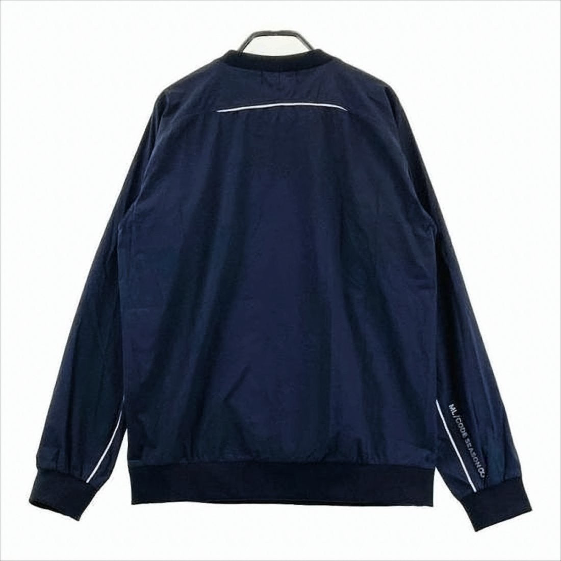 Sporty Long-Sleeve Top with Reflective Piping