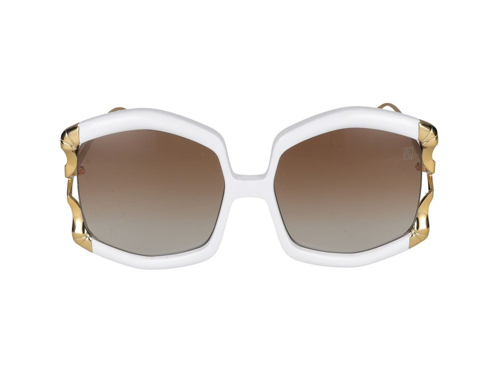 La Vie En Rose Sunglasses White 59/18/140