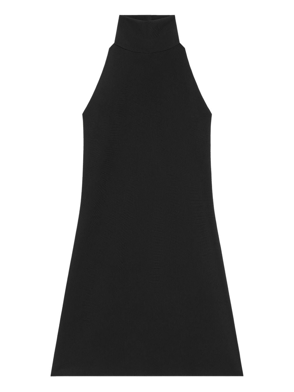 A-Line Mini Dress With High Neck