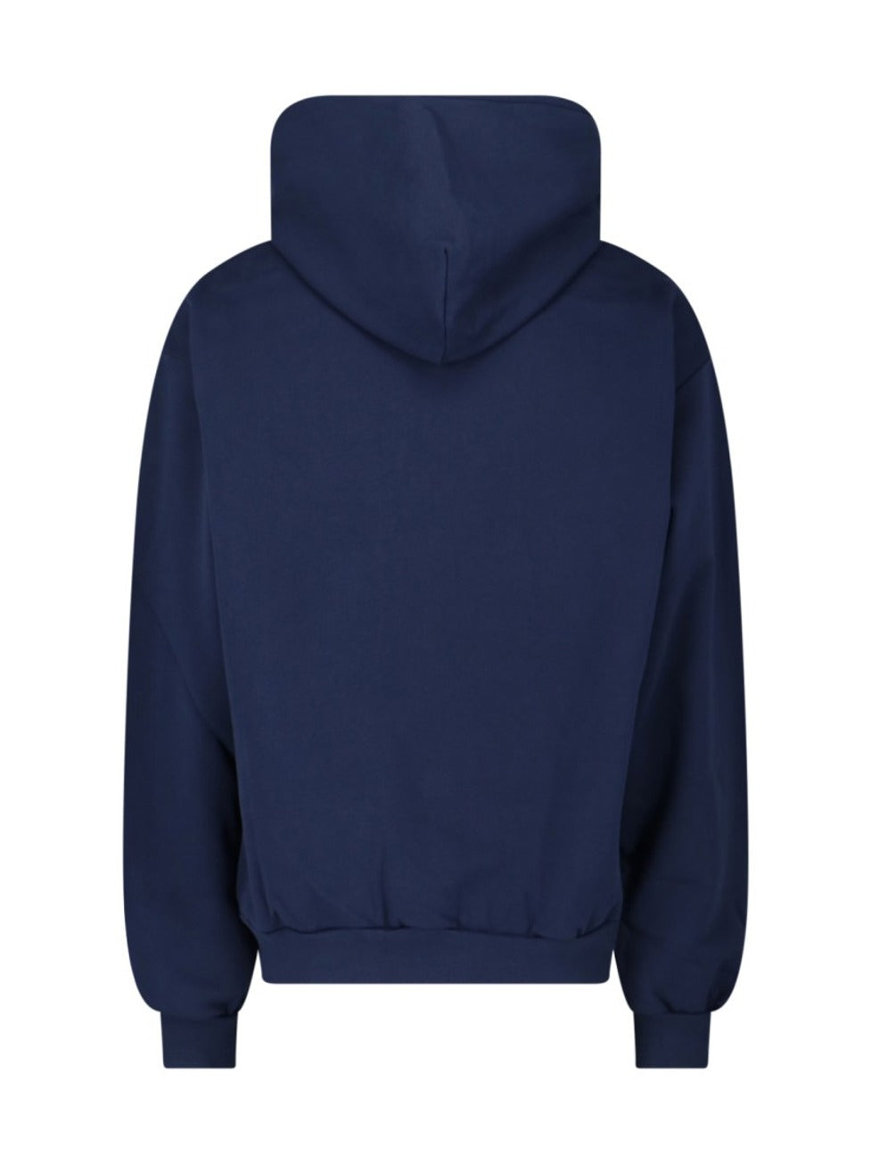 Navy Blue Hoodie With Distressed Graphic Text