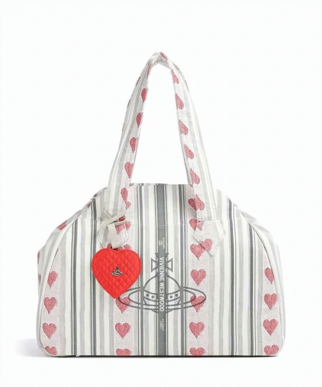 Structured Shoulder Bag with Textured Linen
