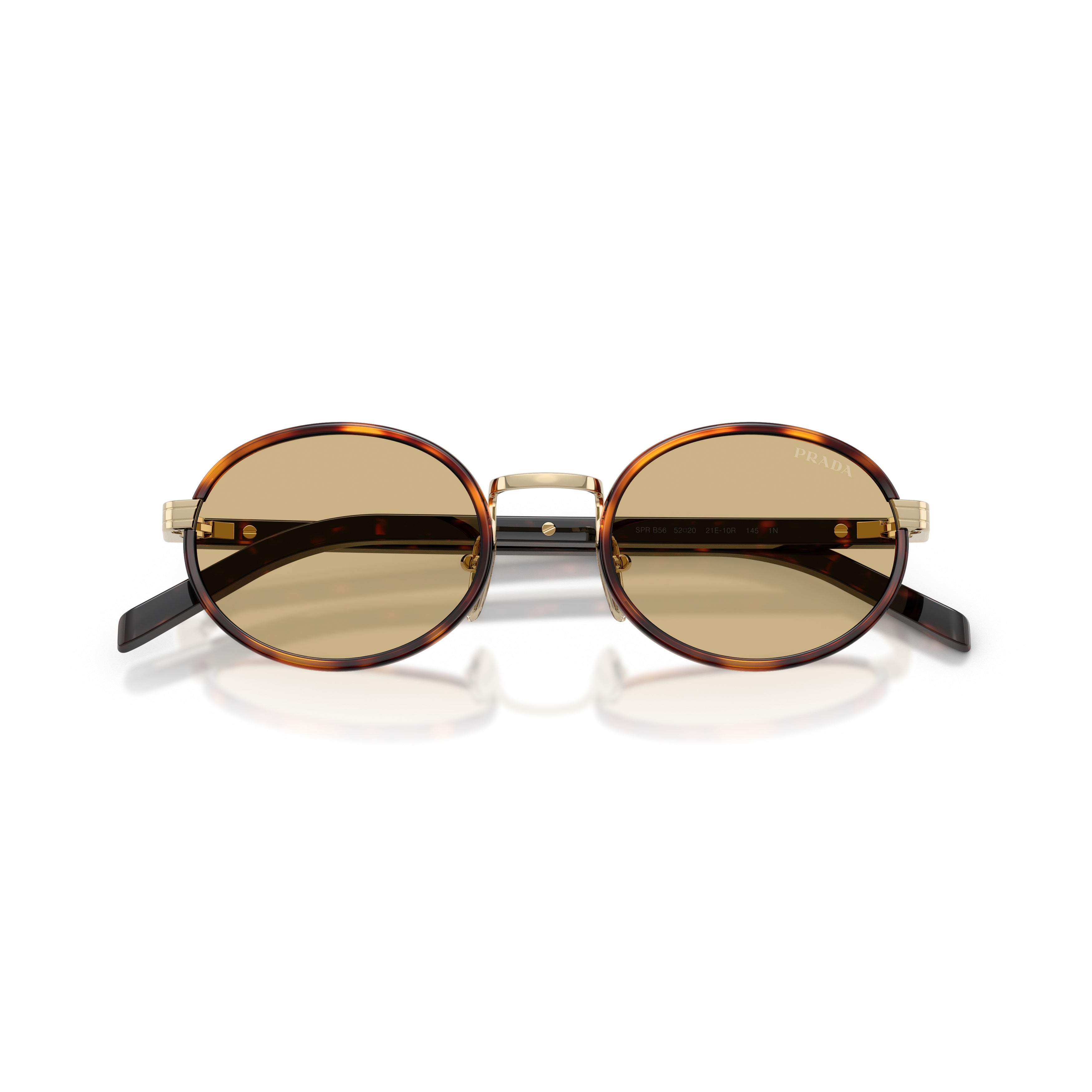 0pr B56s Oval Tortoiseshell Sunglasses