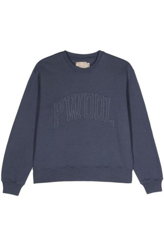 Relaxed Fit Long-Sleeve Sweatshirt with Embroidered Detail