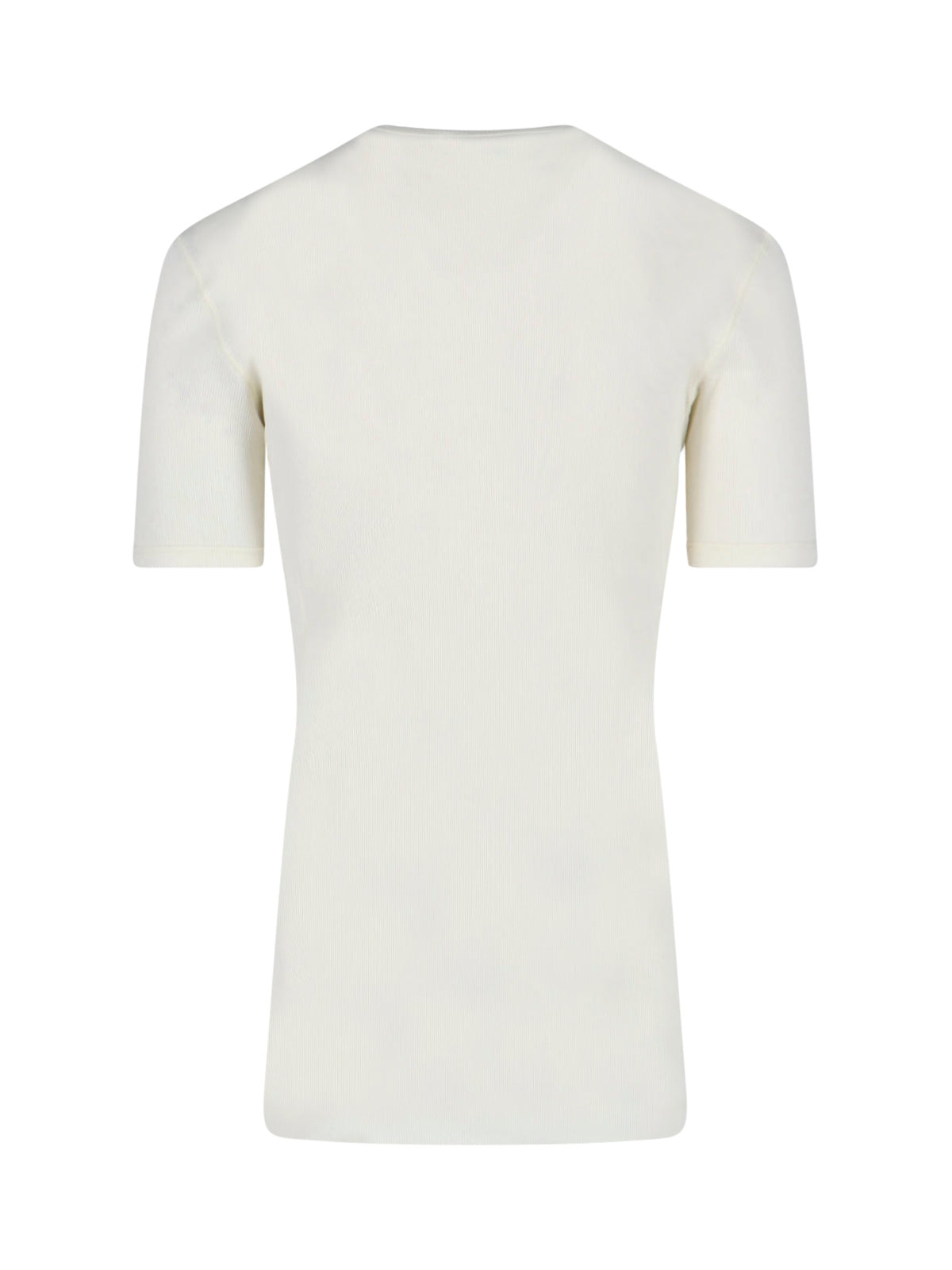 Minimalist White T-shirt with Crew Neckline