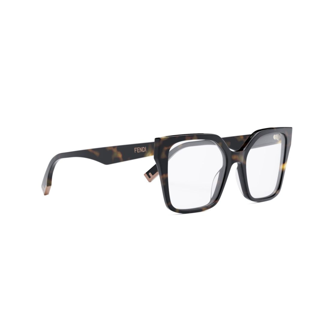 Fe50002i Bold Oversized Square Tortoiseshell Eyeglasses