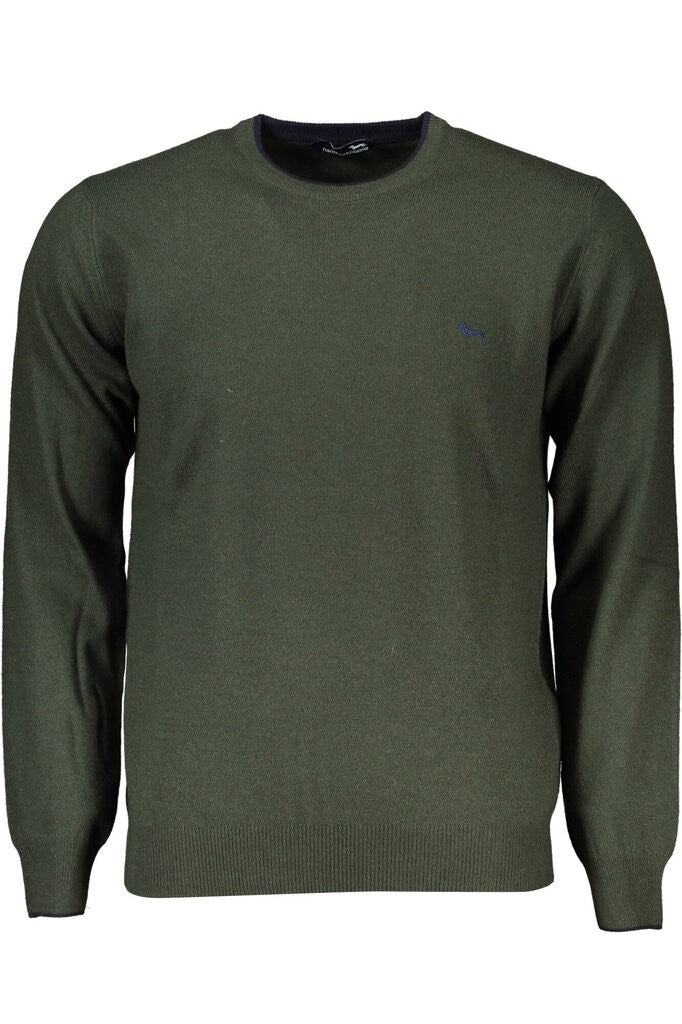 Men's Crew-Neck Sweater With Dachshund Embroidery