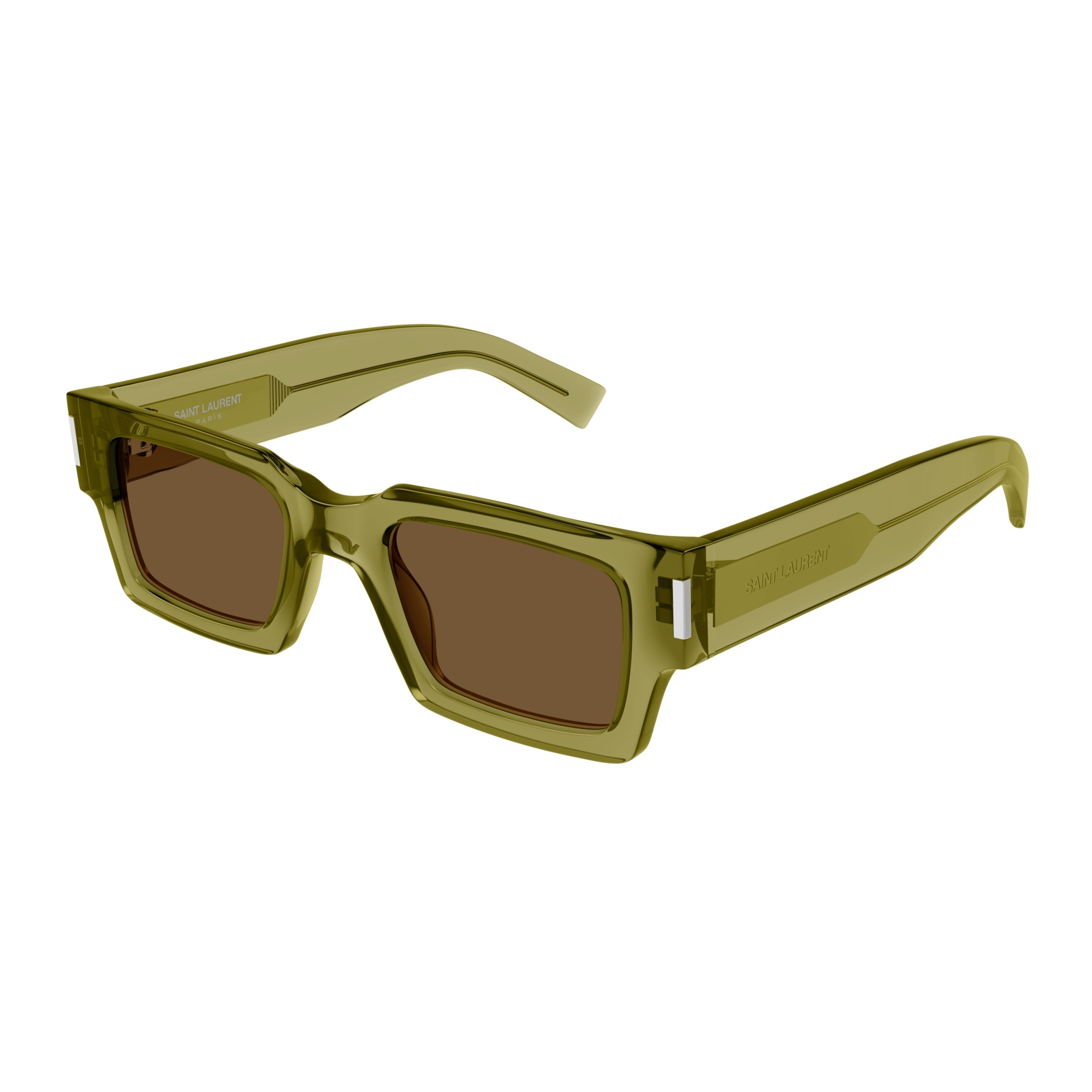 Sl 572 Translucent Olive Green Acetate Sunglasses