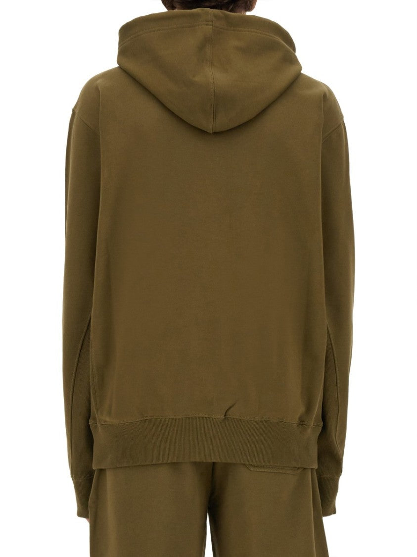 Crewneck Sweatshirt With Bold Logo Detail