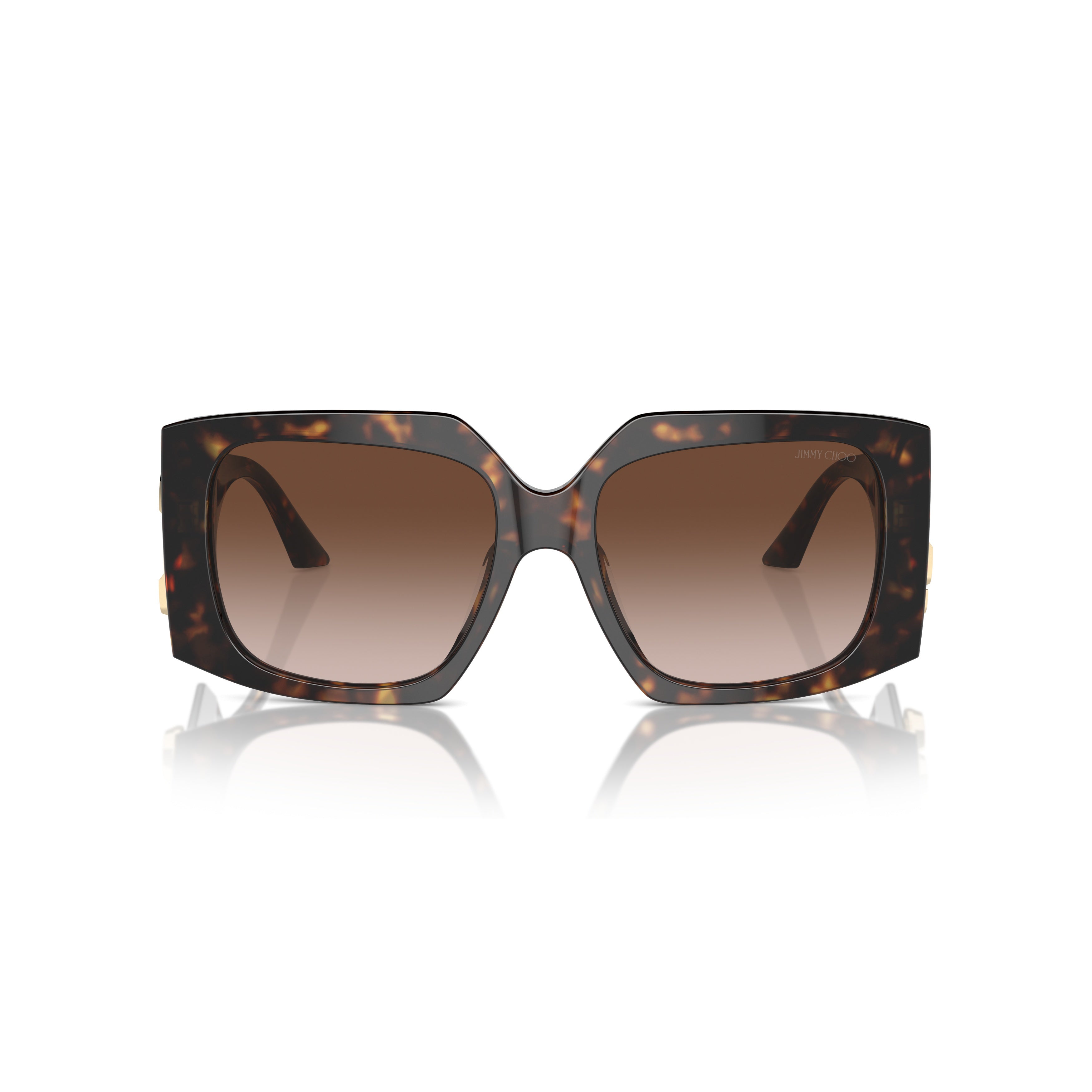 0jc5006u Oversized Square Tortoiseshell Sunglasses
