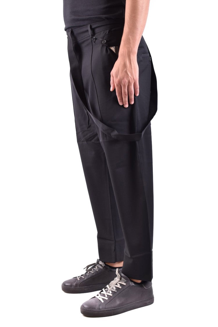 Relaxed Wide-Leg Trousers With Unique Strap Detail