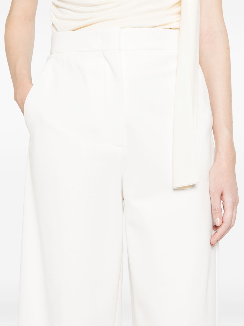 Wide-Leg Trousers With High Waist