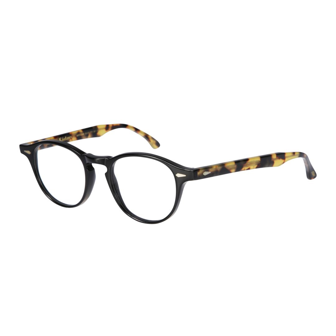Oxford Classic Round Frame Eyeglasses with Tortoiseshell Temples