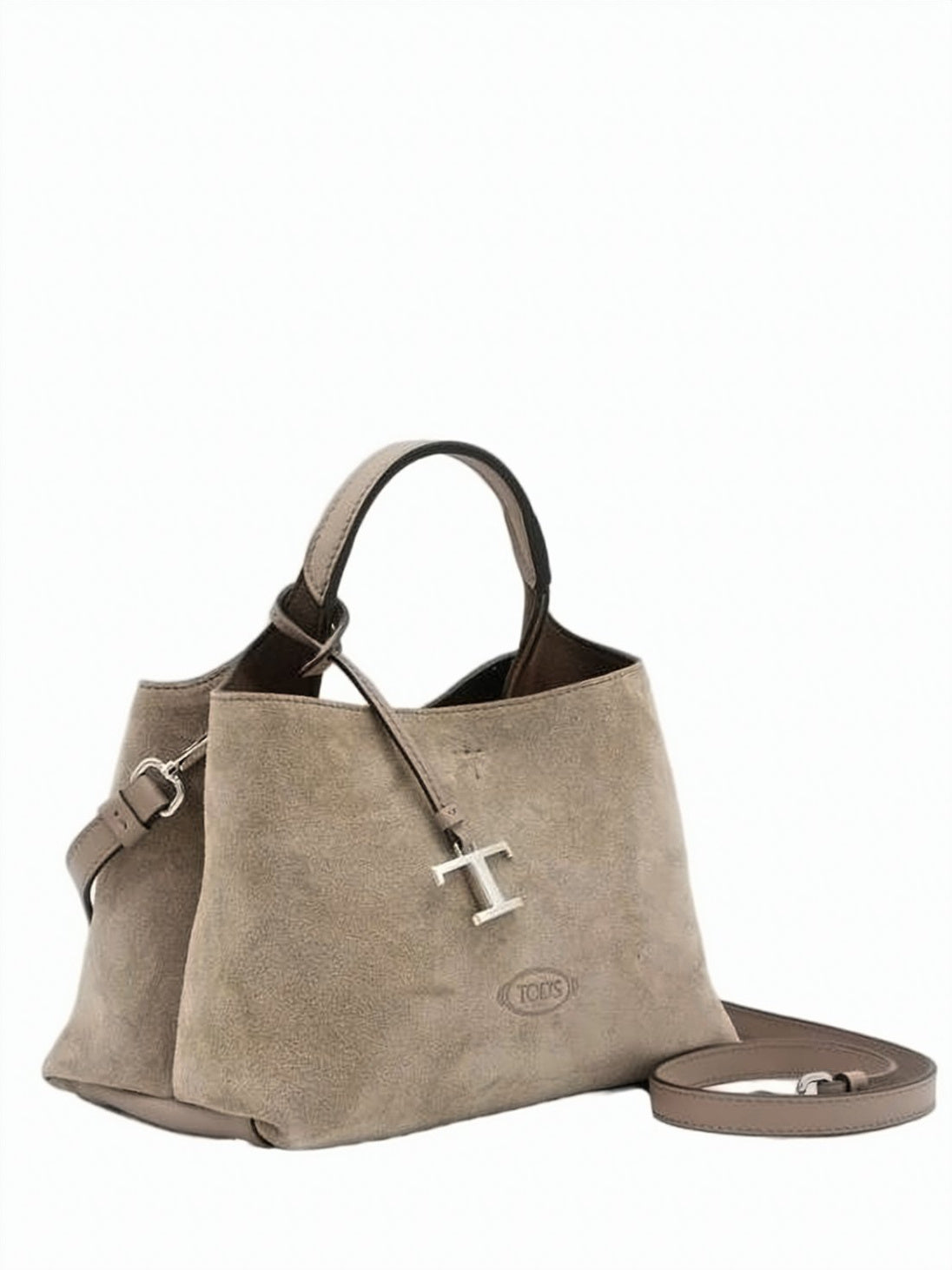 Micro Tote Bag with Smooth Leather Handle